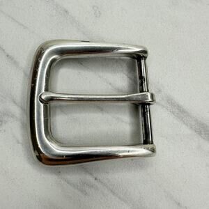 Silver Tone Single Prong Frame Belt Buckle Replacement Classic Unbranded ✨